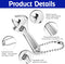 Adjustable Mini Nut Wrench Spanner - Silver Shifting Tool with Chain for Automotive Repair Maintenance (2, 2.5, 4 Inch)