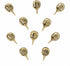 Horseshoe Crab Pushpins - Gold Finish