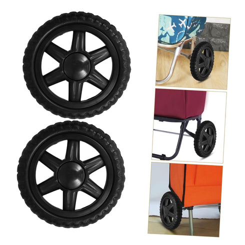 ELAYARD 2pcs Replacement Wheels for Small Rolling Cart Industrial Casters Generator Stroller Game Cart Easy Install