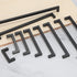 Matte Black Cabinet Pulls, Square Drawer Handles, 5 Pack 3-3/4 Inch Stainless Steel Kitchen Hardware, 96mm Hole Centers