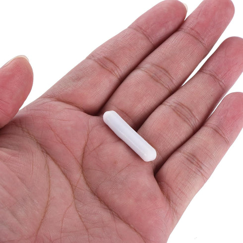 MECCANIXITY Magnetic Stirrer Mixer Stir Bar Rod 30mm x 6mm PTFE Coating Magnet for Laboratory, 5Pcs