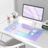 QIYI Multifunctional Office Desk Pad, Water-Resistant PU Leather Mouse Pad, Large Desk Organizer Mat, Mermaid Scales