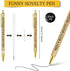 AUAUY Funny Pens, Funny Seven Days of The Week Pens Describing Mentality, Spoof Fun Pens Swear Word Pens for Each Day, Fun Ballpoint Pen Set for Colleague Funny Office Gifts (7PCS) by AUAUY