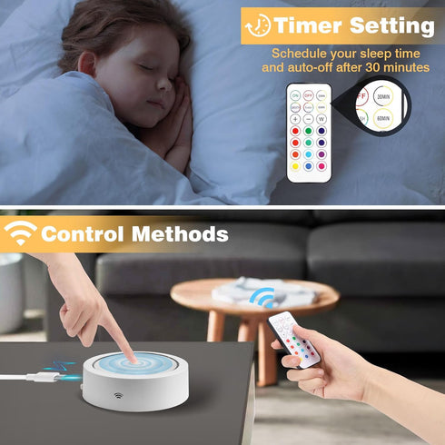 Merlight Dimmable Timer13 Wall Sconces Battery Operated Rechargeable Wall Lights with Remote Control Auto Colorfuls