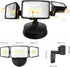 75W 7000LM 3 IP65 6500K Onforu Flood Lights Outdoor, Brightness Security Lights Switch Controlled, Adjustable Heads