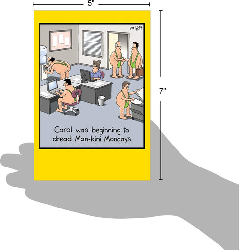 NobleWorks Hilarious Birthday Greeting Card, 5 x 7 Inch Envelope, Bday Man-Kini