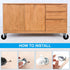 1 Inch 8 Pack PATIKIL Stem Casters, Wire Shelf Caster Wheels Threaded Swivel Stem Wheels Wire Shelving for Rolling Cart