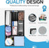Desk Drawer Organizer, Black - Office Drawer Divider Tray with 6 Compartments, Metal Mesh for Stationery & Makeup