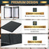 6 Pack 4 8.5" 11" View Menu Holder Menu Covers x | Restaurant Menu Covers Diploma Cover Black Leather Menu Sleeves Book