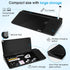 Varhomax Black Glass Desk Whiteboard with Wireless Charger, Desktop Dry Erase Board, Memo Notepad for Home Office
