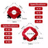 Lightdream 2-Piece 4-in-1 4 Rounded Corner Router Template, Aluminium Alloy Edge Guide Radius Template, Complete