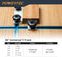 POWERTEC 71121V T Track Knob Kit with Threaded Knobs and 5/16 -18 T Track Bolts, 16 Piece Set for Woodworking Jigs