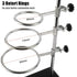 YaeCCC Premium Iron Laboratory Stand Support Metalware Set, 60cm Lab Clamp Flask Clamp Condenser Stand