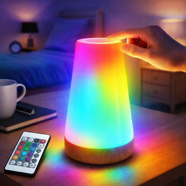 Kids Touch Night Light: Dimmable LED Bedside Lamp Eye-Caring Soft Warm USB