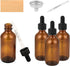 4PCS 2 oz Leak-Proof Glass Dropper Bottles for Traveling and Storing Essential Oils, Beard Oils, DIY Projects