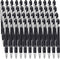 Yaure Joy 50 Pcs Black Inkling Ballpoint Pen with Stylus 2 in 1 Ballpoint