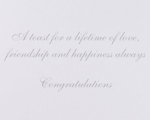 Papyrus Wedding Card, Toast for a Lifetime