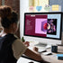 Yocoolfun Mount,18" Monitor Memo Board Top Monitor Sticky Note Holder,Sticky Boards,Message Board for Computer Monitors
