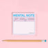 Knock Knock Mental Note to Do Sticky Note Pad, 1-Count, 3 x 3-inches, 100 Sheets (Pastel Edition)