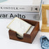 MultiBey Sticky Notes Memo Pad Holder Dispenser, Walnut Desk Supplies Organizer for Office, Home, Schools