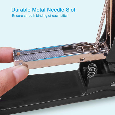 Swing Arm Swivel Stapler, 360 Degree Rotate Desktop Stapler, 20 Sheet Capacity for Book Binding