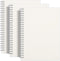 RETTACY Blank Journal Notebook, 3-Pack, A5 Blank Spiral Notebook, 160 Pages per Pack, 100 GSM Premium Paper