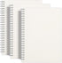 RETTACY Blank Journal Notebook, 3-Pack, A5 Blank Spiral Notebook, 160 Pages per Pack, 100 GSM Premium Paper