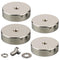 MUTUACTOR 4PCS Strong Neodymium Pot Magnet,92lbs Heavy Duty Magnets with 1/4 Female