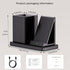 Multi-Functional Pen Holder for Desk,Black Vegan Leather Desk Organizers with Remote Control Holder,Pencil Holder