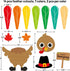 Turkey Bulletin Board Decoration Set Thanksgiving Turkey Cutouts Fall Classroom Decor School Supplies by ceiba tree