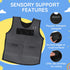 Kdarro Weighted Compression Vest for Kids Adjustable Sensory Vest with Removable Weights Breathable Mesh Lining