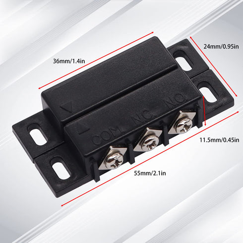 2pcs MC-31B weideer Magnetic Reed Switch Wired Surface Mount Normally Open Closed NC NO Door Contact Sensor Alarm