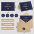 GAMSUNSTAR 300gsm 25 Pack Thank You Cards with Envelopes and Stickers | Gold Foil Stamping, Thick Paper & Secure