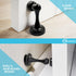 Neoera Magnetic Door Stop, Black - Strong Magnetic Door Catch, Premium Stainless Steel, Heavy Duty, 4 Pack