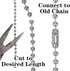 Bremorou 12-Inch 4 Pack Ceiling Fan Pull Chain Wooden Decorative Pendant Extension Chains, Beaded Ball Chains Beaded
