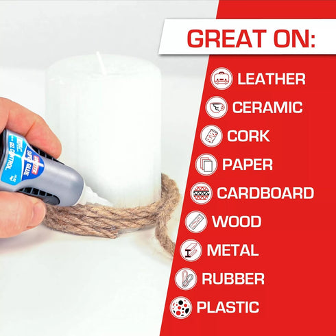 Loctite Super Glue Gel Control, Clear, 0.14 fl oz Bottle, 6 Pack - Superglue for Crafts, Plastic, Wood, Metal, Quick Dry
