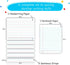 5 18'x23' Simply Magic Magnetic Writing Paper Kit - Notebook Paper Poster, Magnetic Handwriting Paper, Dry Erase