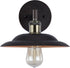 1 10" Industrial-Style Light Rubbed Bronze Wall Sconce Wide
