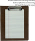 Mini 3 Ring Leather Binder - 5.5 x 8.5 with Clipboard, Vintage Hardback 1 Inch Binder, Portfolio with Notepad