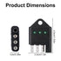 BTFO 4 4-Way Pin Trailer Plug Tester, Flat Trailer Wiring Tester with LED Indicators for Wire Connector Brake Turn