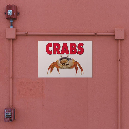 Fastasticdeals 36x24Inches Decal Stickers Multiple Sizes Crabs Outdoor Advertising Printing Industrial Vinyl Safety