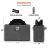4" X 1.5" Cast Iron V Groove Wheel with Cover Box, 600 lbs Capacity Industrial Metal Casters