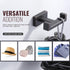 Bathroom Double Towel Hook - Modern Oil Rubbed Bronze Holder for Heavy Duty Coat and Robe Hooks