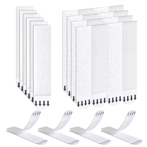 Heavy Duty Picture Hanging Strips - 15-Pairs (30 Strips) Damage Free Adhesive Hook and Loop Mounting Tapes