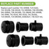 941-0990B Front Wheel Bearing Rebuild Kit Compatible with Cub Cad et MTD Craftsman Troy-Bilt Lawn Mower Tractor, Replace 741-0990B, 714-0162, 741-0516B, 736-04228, 731-08049A, 736-04228B (12 Pcs)