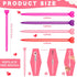 Valentine's Day 48 Pcs Heart Shaped Retractable Metal Ballpoint Pens with Black Ink Party Favor for School Office