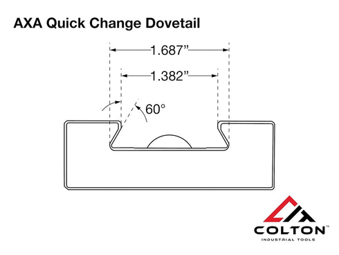 AXA #2 XL Quick Change Tool Holder, Model 250-102XL, ZiN Coated