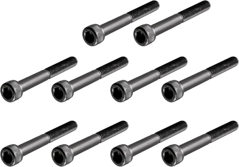 M6x50mm 12.9 Alloy Steel Screw Cap Point Hex Socket Screws, 10Pcs