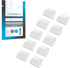 Litcessory 6-Pin to Cut-End Connector for Philips Hue Lightstrip Plus, 10 Pack, White