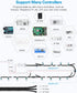 ALITOVE 50pcs DC 12V WS2811 Led Pixel Black 12mm Diffused Digital RGB Addressable LED Pixels Module